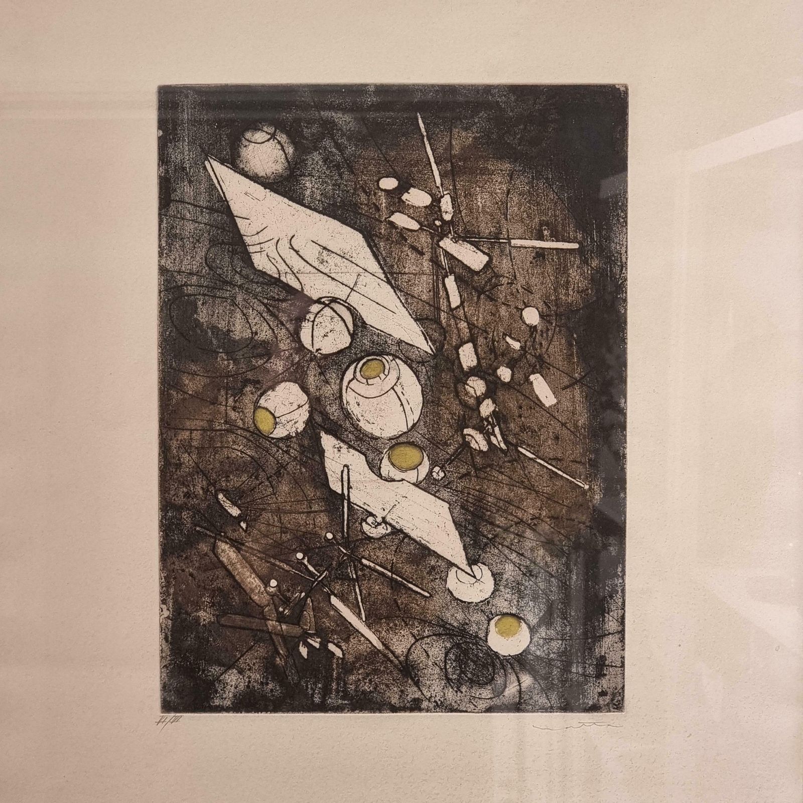Roberto Matta, Aquatint, 1970s "Come Detta Dentro Vo Significado" No35 photo vinterior