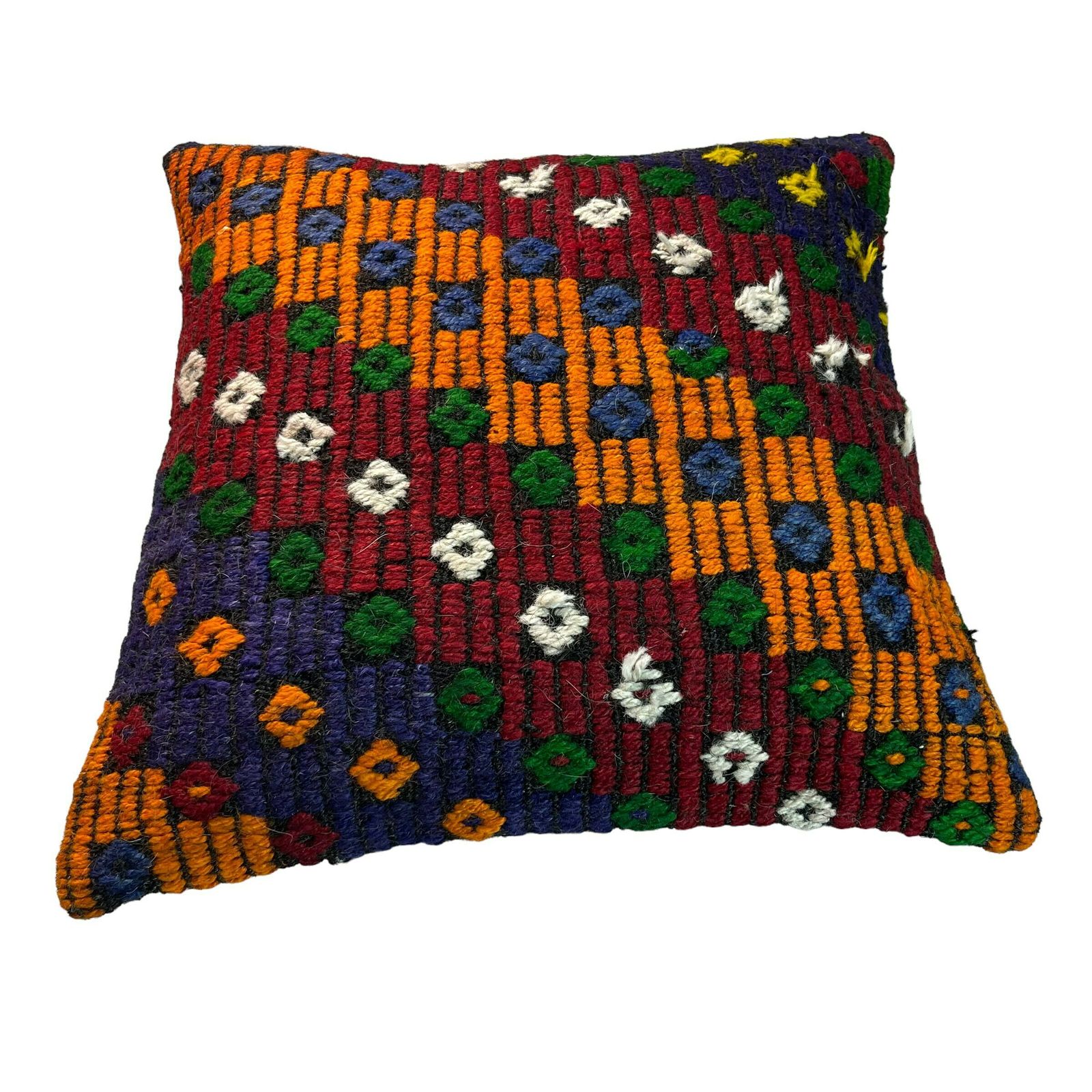 photo for sale Ethnic Kilim Pillow, 18x18 Pillow Cover, Bohemian Kilim Pillow, Handwoven Kilim Pillow, Sofa Throw Pillow, Meditation Kilim Cover