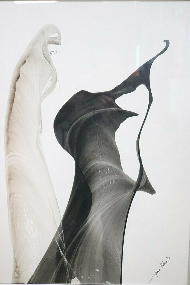 Stefano Colombo, Abstract Compositions, 1970s, Tempera On Paper, With Frame, Set Of 2 photo 634.0