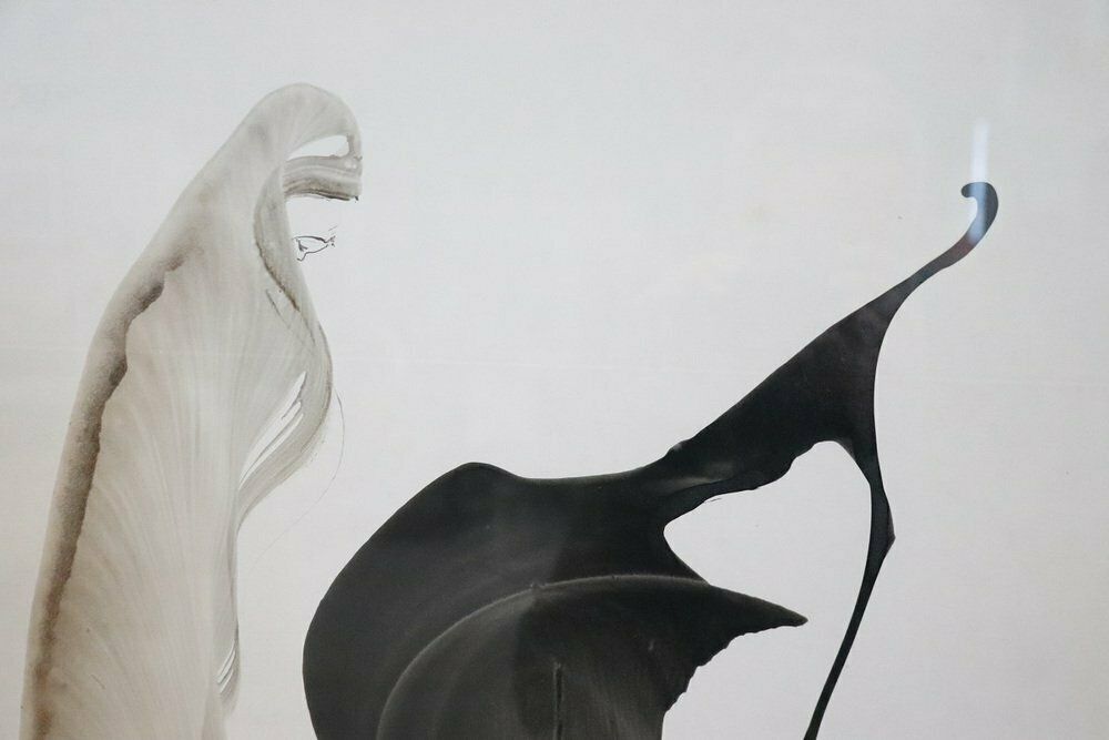 Stefano Colombo, Abstract Compositions, 1970s, Tempera On Paper, With Frame, Set Of 2 photo vintage