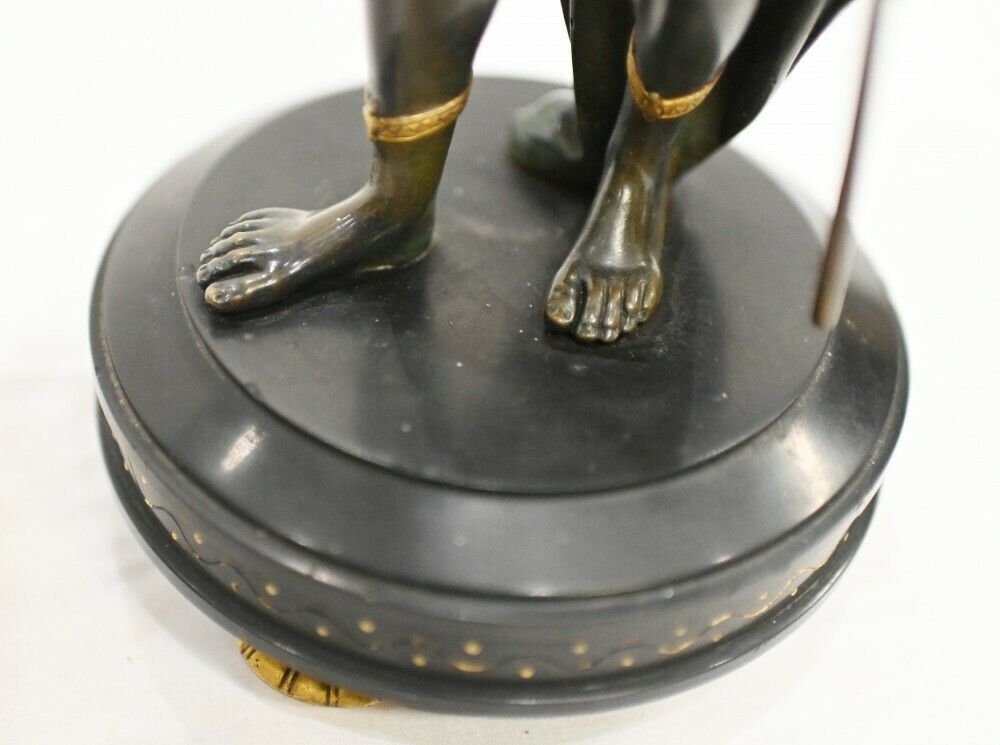 photo furniture Pair Grand Tour Candelabras Egyptian Figurines Candlesticks 1840