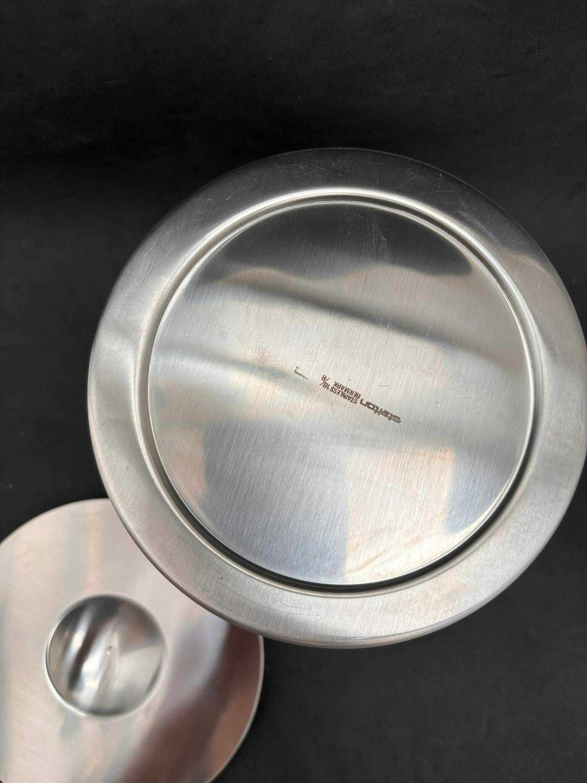 Arne Jacobsen Stelton Ijsemmer Roestvrij Staal Vintage Jaren 1960 Mid Century Modern Minimalistisch photo vintage
