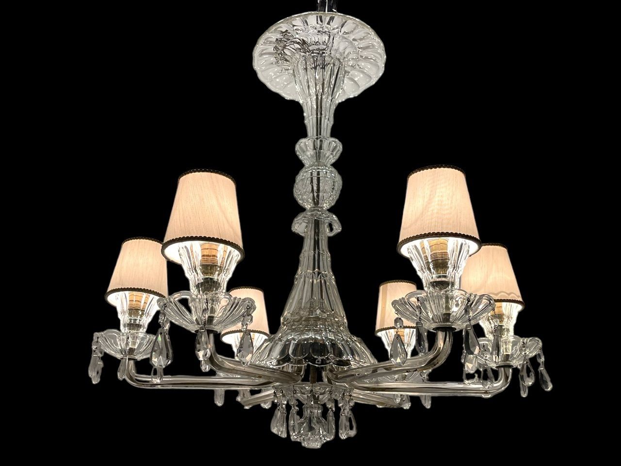 Large Art Deco Murano Glass Chandelier 1940’s
