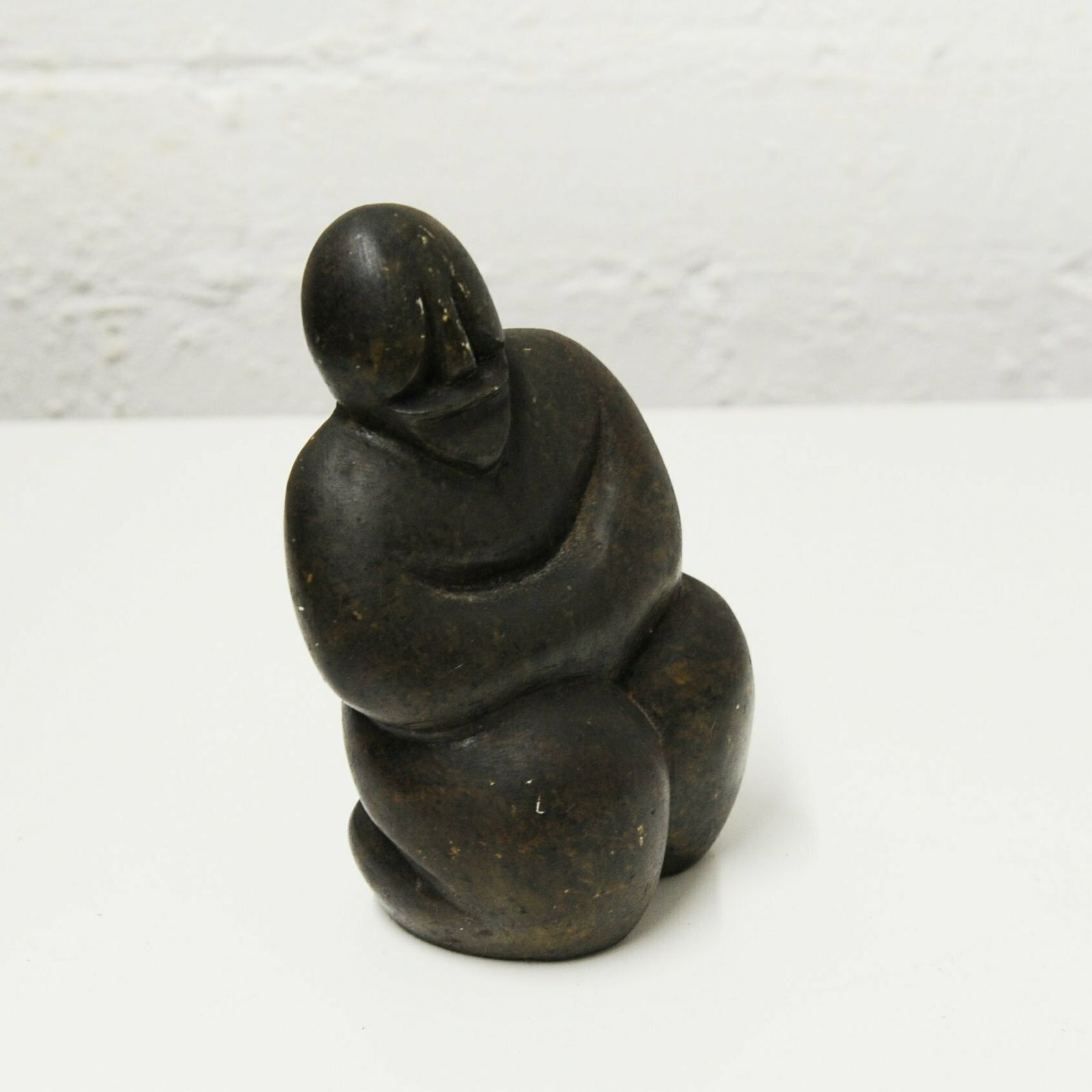 Signed Zimbabwe Carved Stone Sculpture By Richard Mteki, 1990s photo for sale
