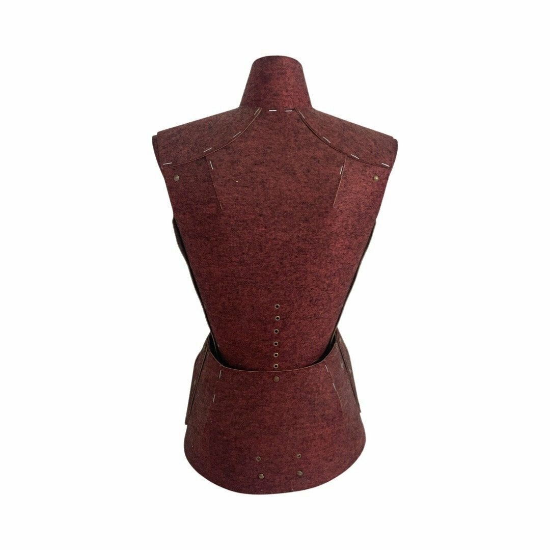 Antique   France   Dress Form / Mannequin / Dressboy / Valet Stand   Adjustable In Size   Table Model   Burgundy Red photo Home Decor