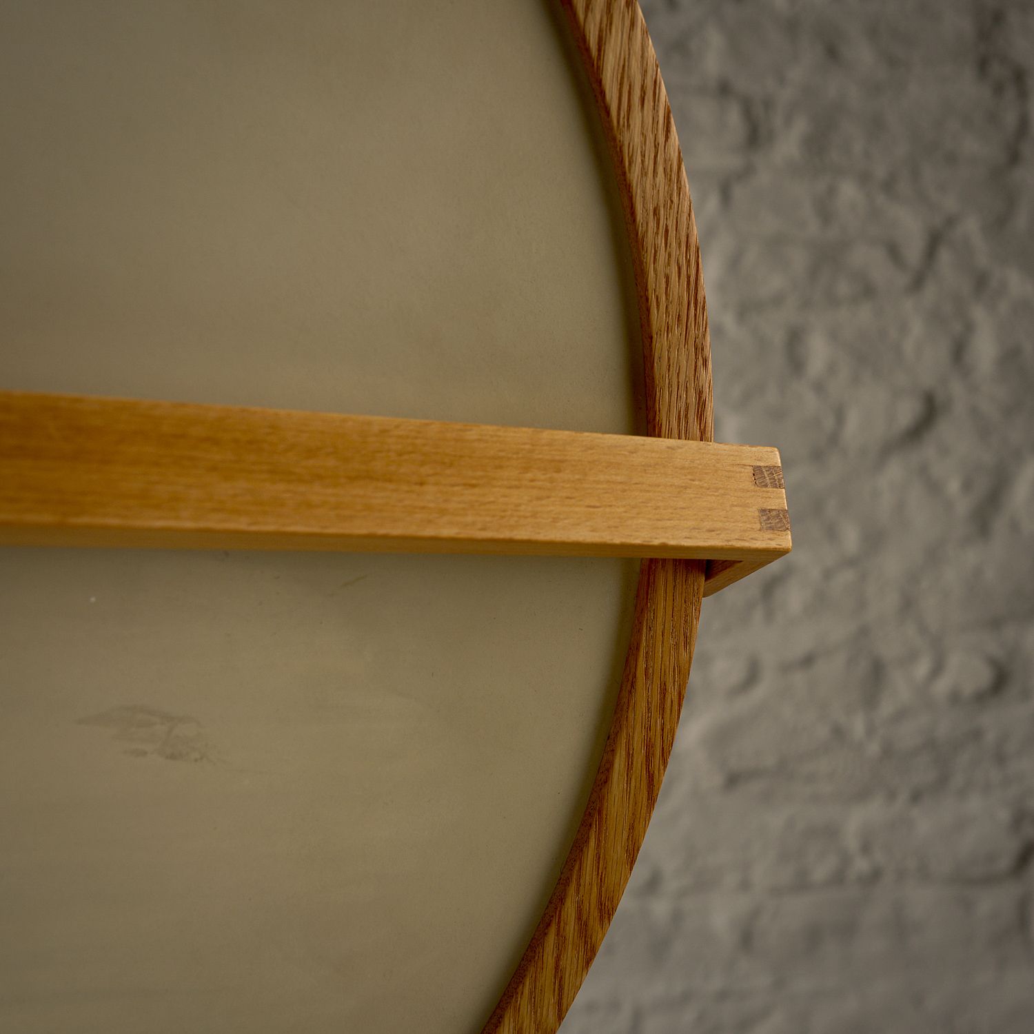 photo for sale Oak And Metal Table Mirror By Uno And östen Kristiansson, Sweden, 1960s