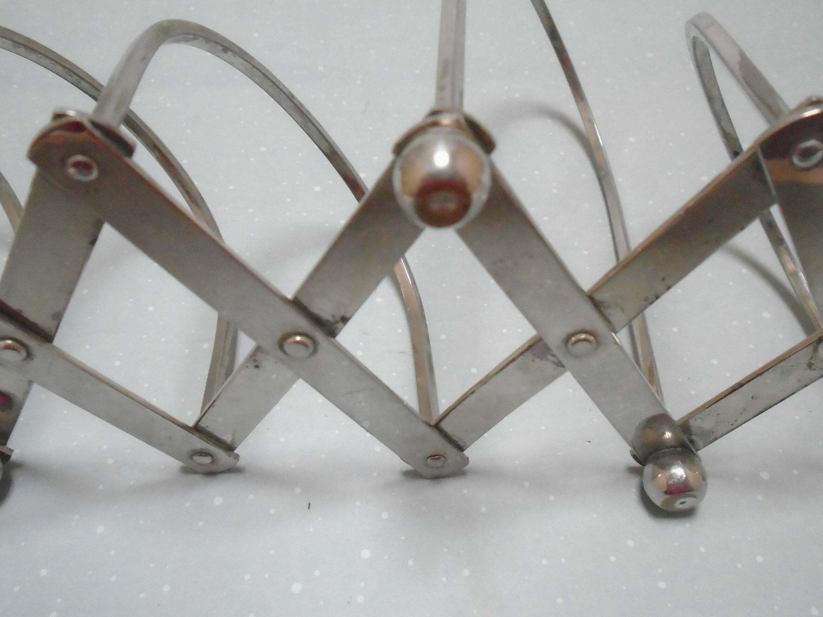 Concertina Desk Organizer, Letter Or File Holder, Industrial Table Storage Rack, Toast Rack photo vintage