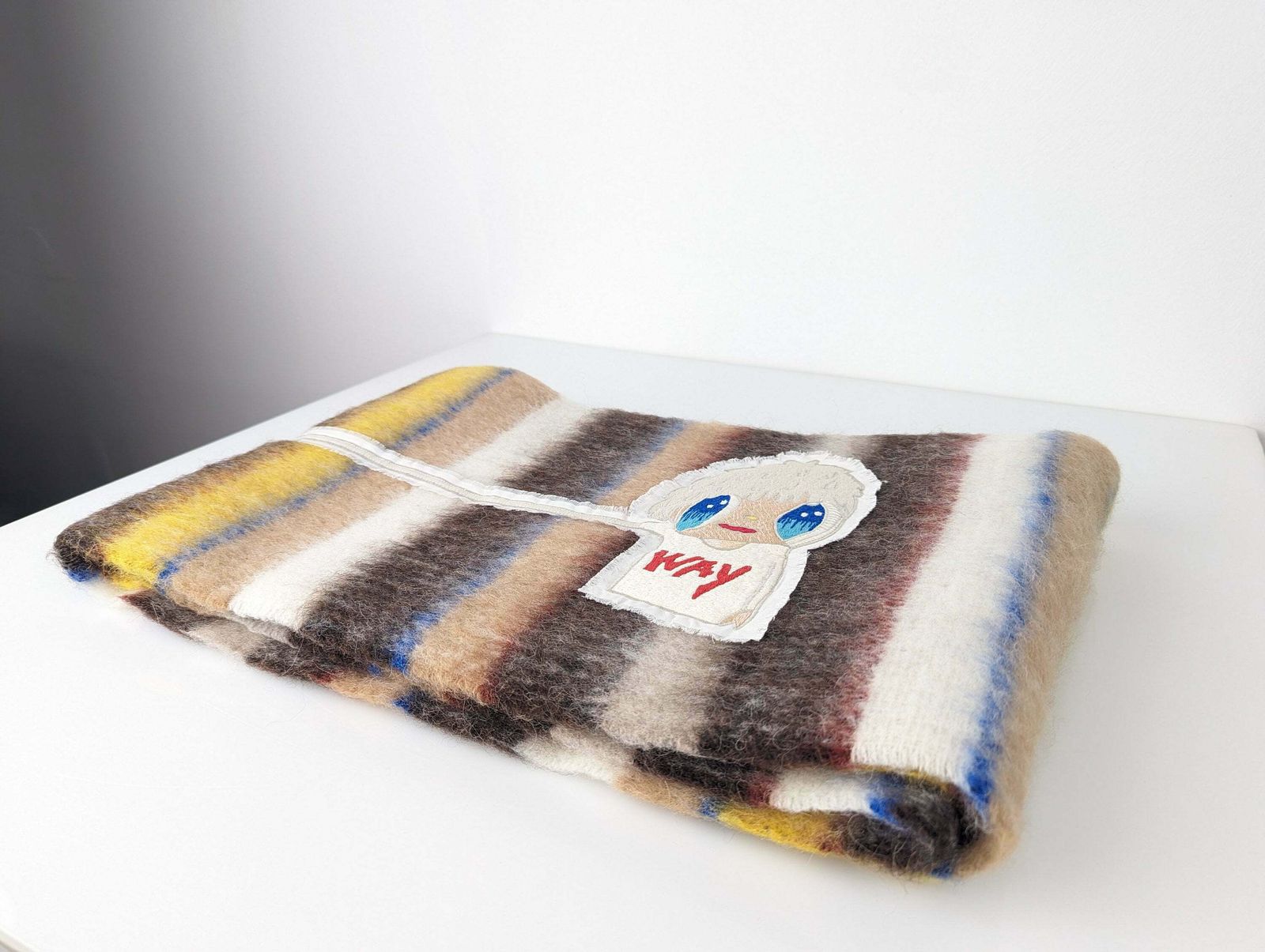Javier Calleja X Mira Mikati "No Way" Textile Art Scarf Limited 17 Units photo for sale