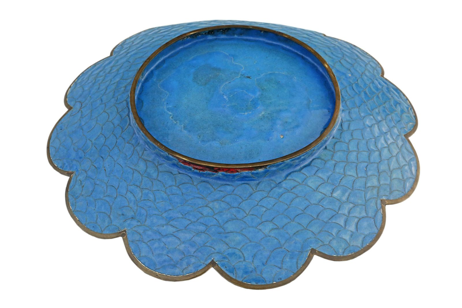 Fine Quality 18" Meiji Japanese Cloisonne Charger Plate   Antique Oriental Décor photo vintage