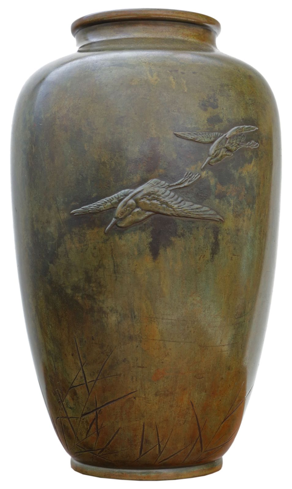 Fine Quality Japanese Meiji Period Bronze Vase   Antique, C.1915 photo furniture