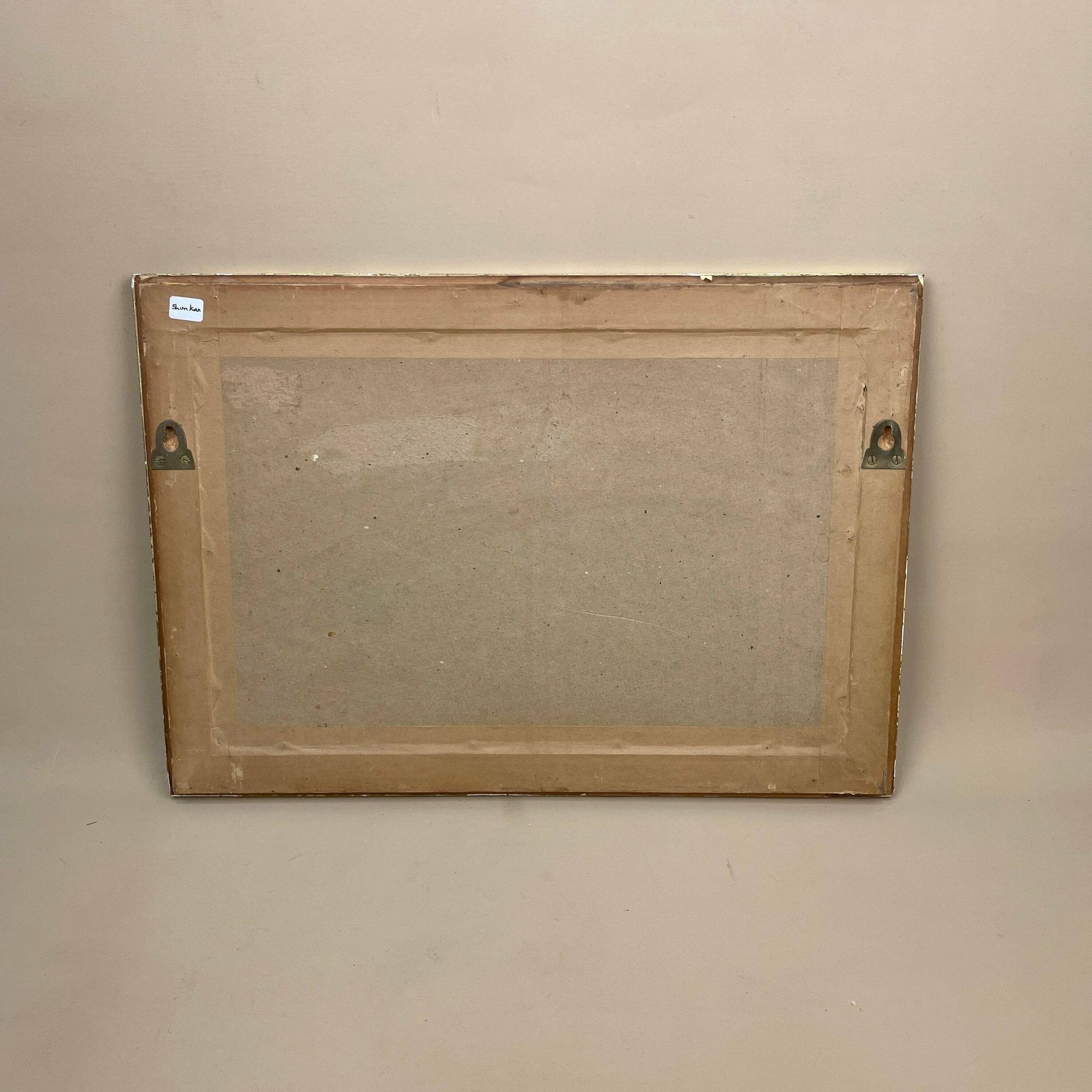 photo furniture Antique Kogyo Tsukioka Japanese 1898 Framed Wood Block Print Noh Dance Picture Costume Framed Gold Original Art Work Rectangle Oriental