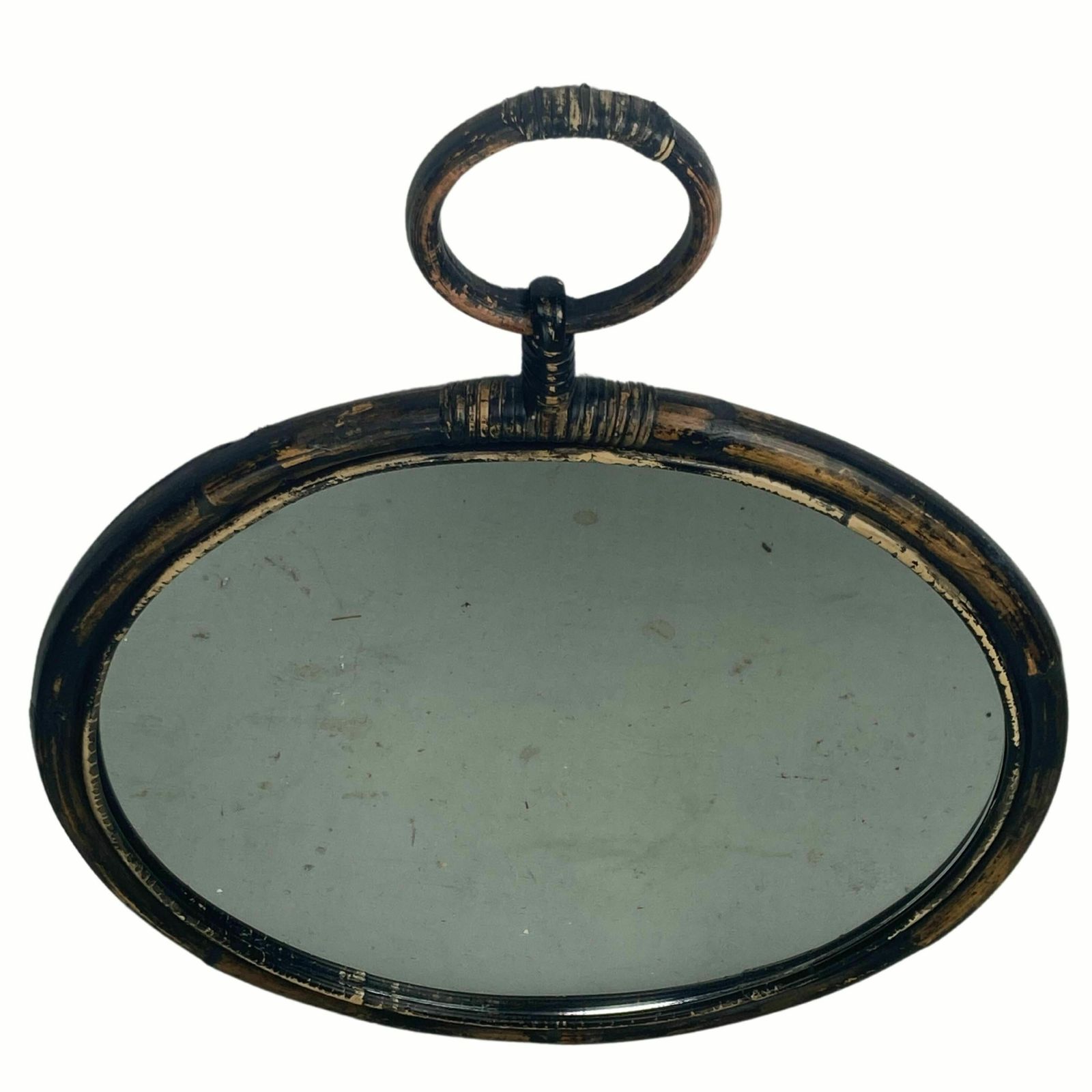 Faux Bamboo Chinoiserie Mirror, France, 1960s   1970s photo vintage