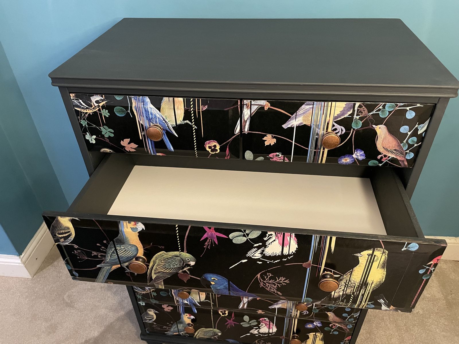 Christian Lacroix Styled Solid Wood Chest Of Drawers photo furniture