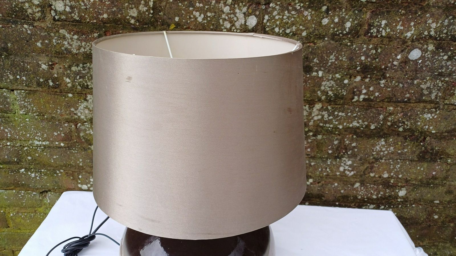 Statement Lamp And Shade   1990s Browns, Golds, Beiges   Maison Label photo furniture