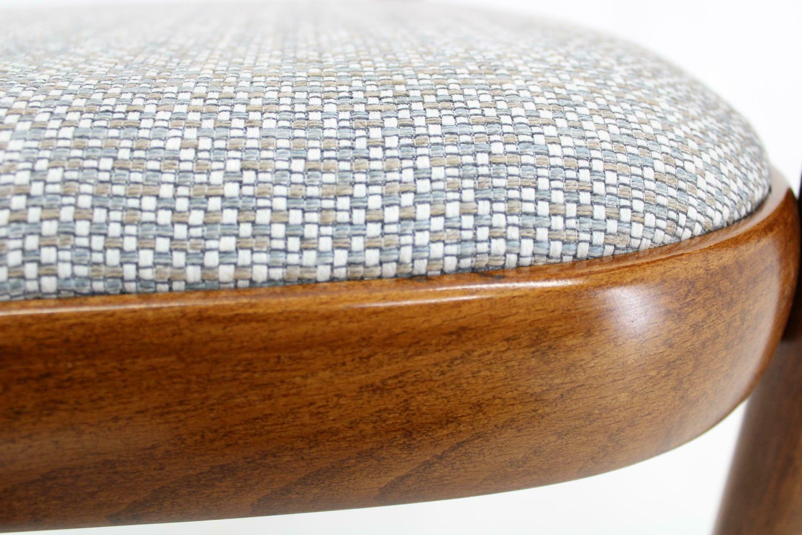 photo for sale 1970s Antonin Suman Chair By Ton In Zinc Fabric