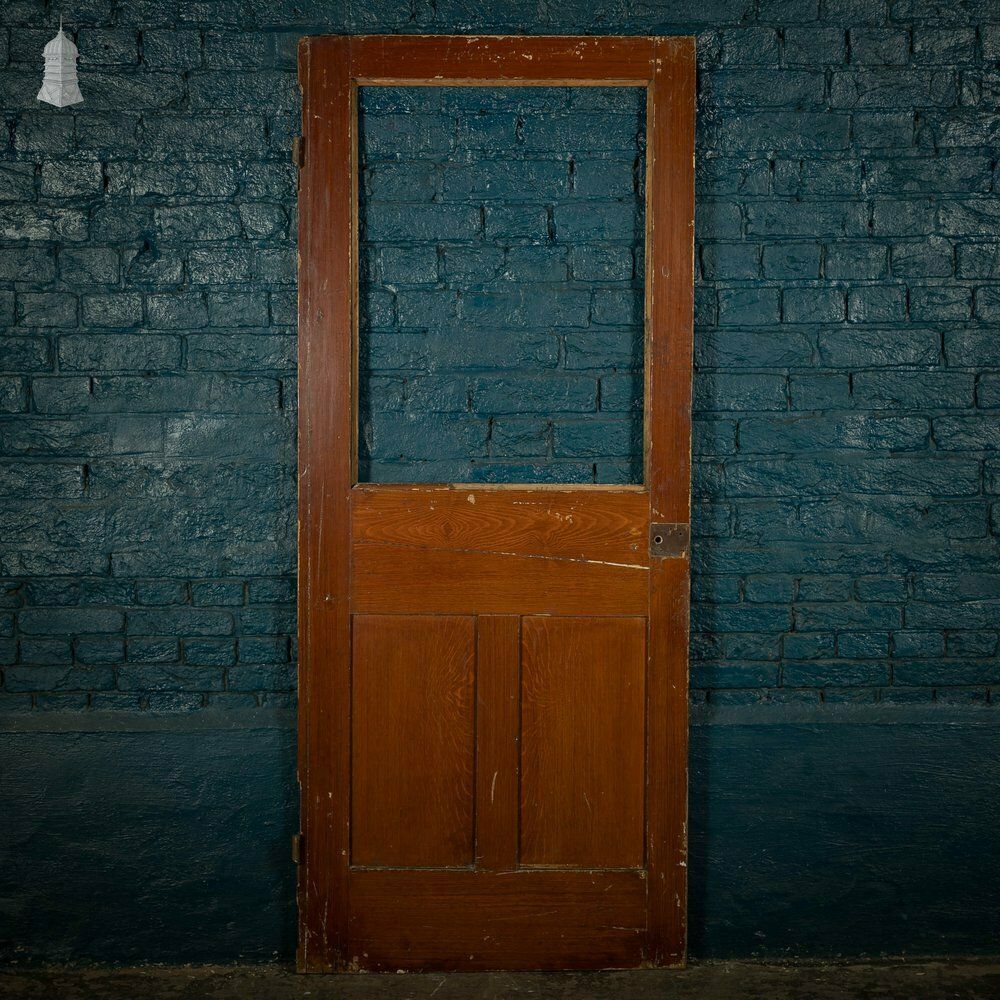 photo for sale Half Glazed Door, 3 Moulded Panel Pine