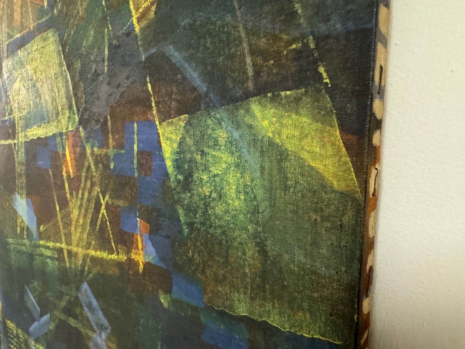 Large 1970s Italian Abstract Painting photo vintage