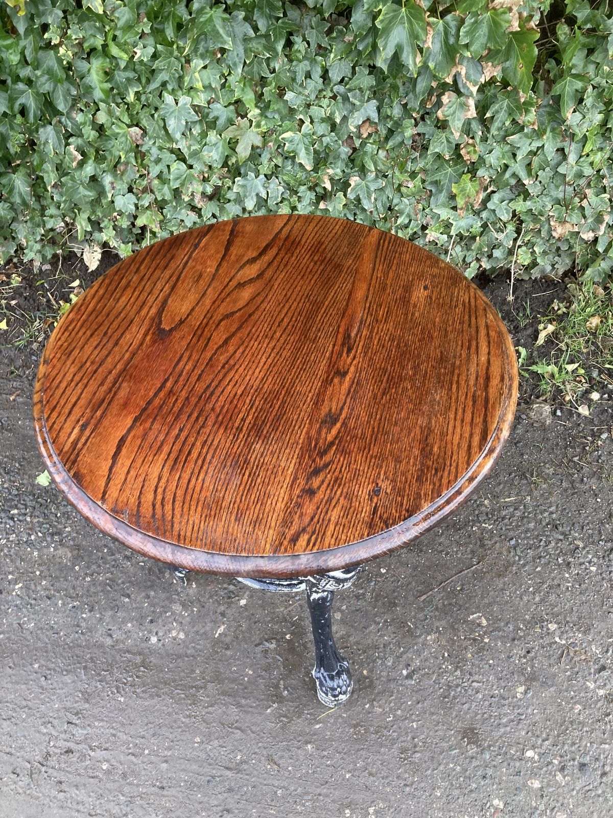 Britannia Style Pub/Garden Table With Oak Top photo furniture