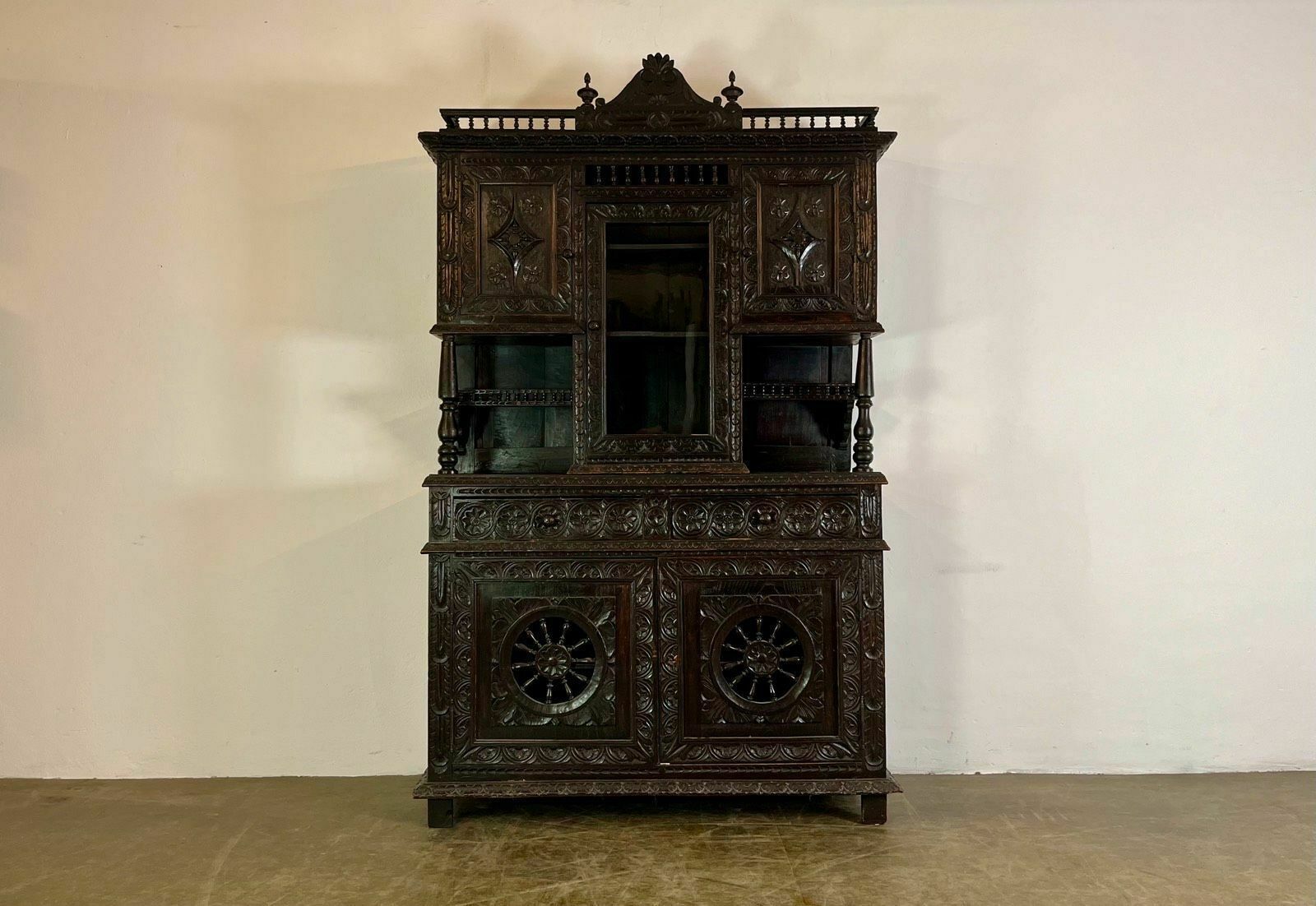 Renaissance Buffet Cabinet France 19th Century Antique