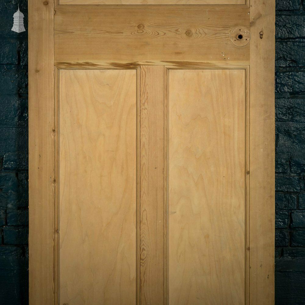 photo for sale Pine Panelled Door, Moulded 3 Panel Set Of 2