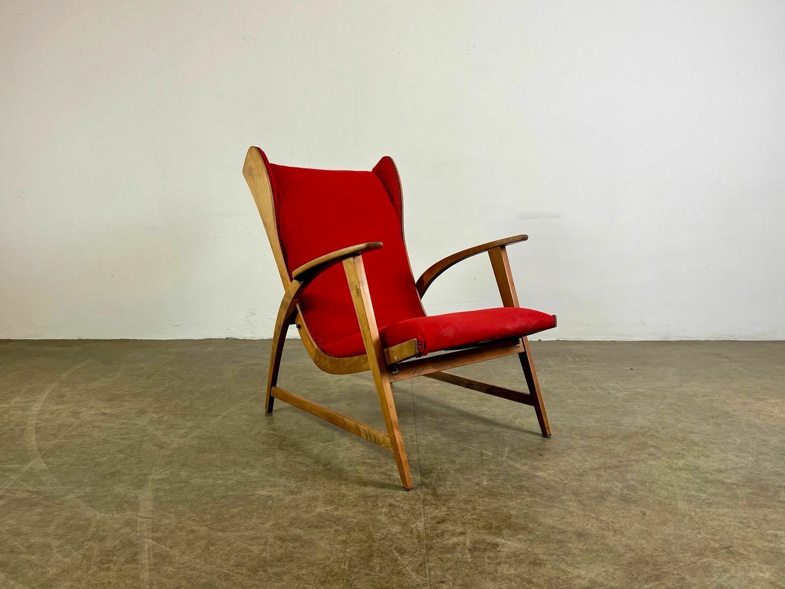 Knoll Antimott Armchair Wing Chair 1950 Mid Century