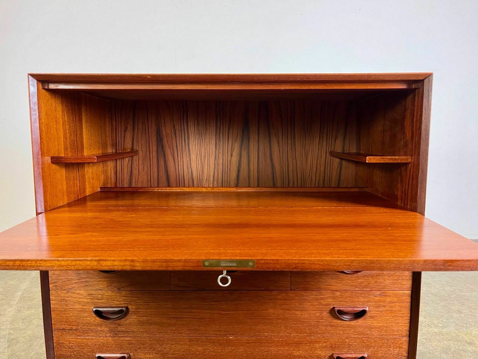 Furniture Secretary Peter Hvidt Orla Mølgaard Nielsen Teak Mid Century photo