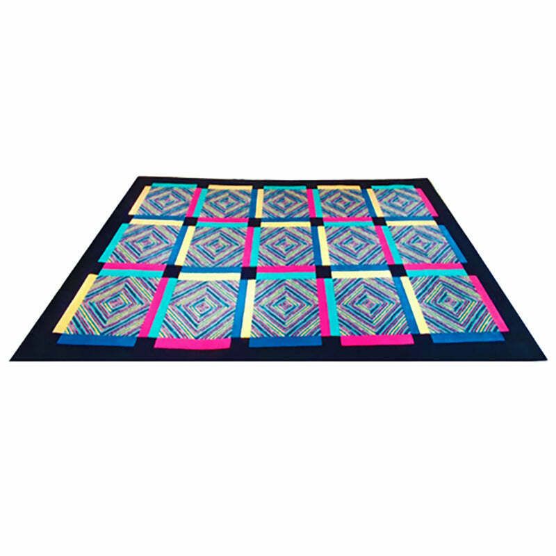 1990s Gorgeous Woolen Rug By Ottavio Missoni. Made In Italy