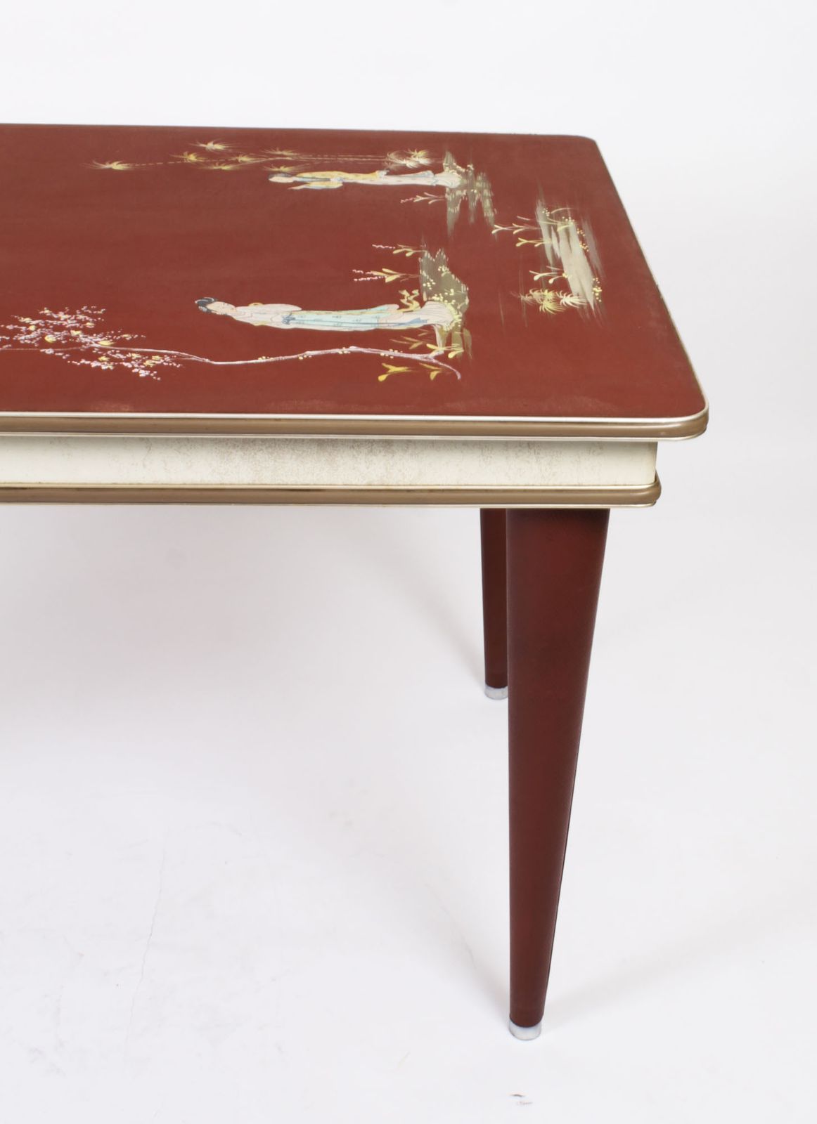 Furniture Italian Dining Table Set By Umberto Mascagni Retailed Harrods C.1950s photo