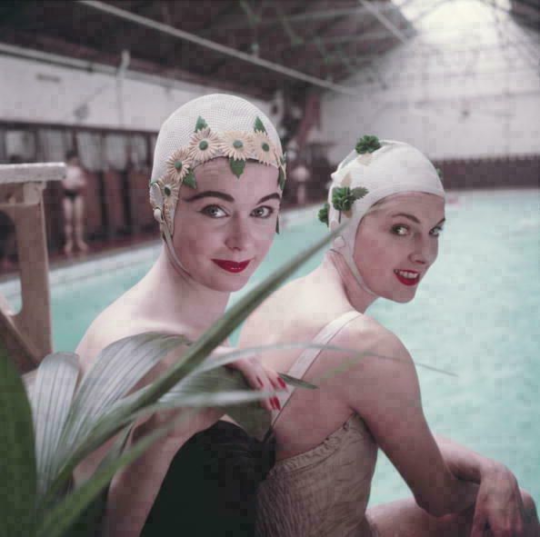 ' Swimming Hats ' By Charles Hewitt Oversized C Type