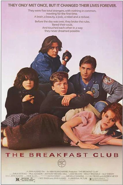 The Breakfast Club Vintage Poster Framed In Black photo furniture