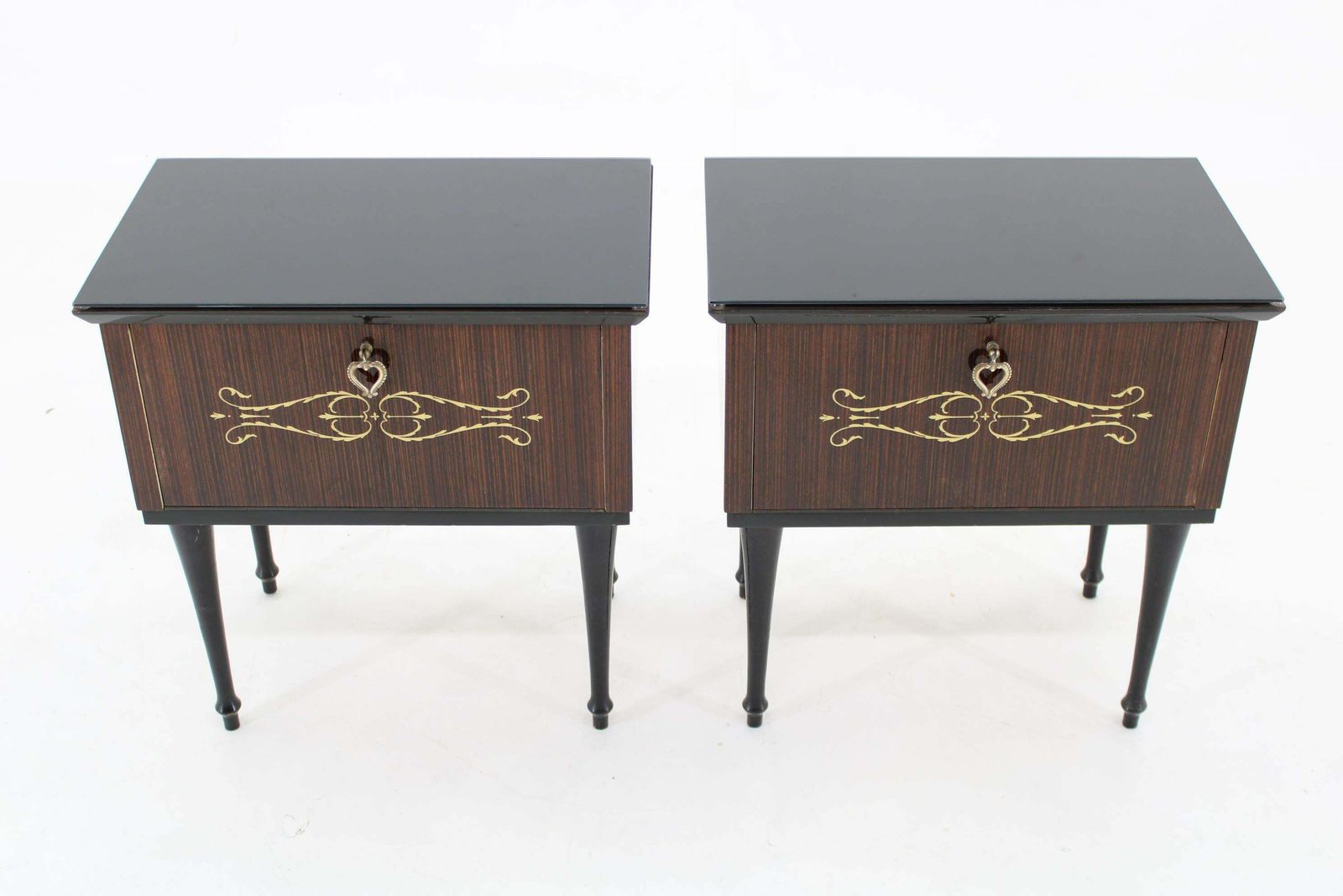 1960s Pair Of Italian Bedside Tables photo furniture