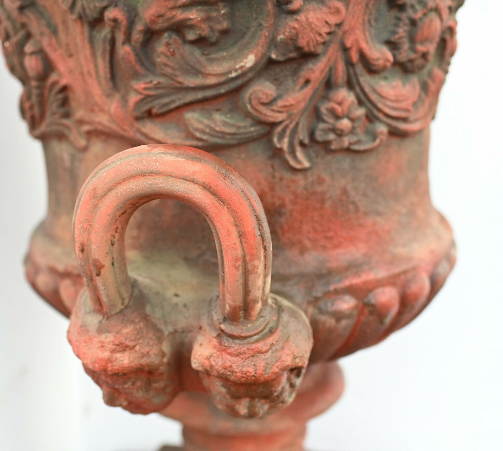 Pair Georgian Terracotta Urns   Garden Vase On Pedestal Thomas Hope photo vinterior
