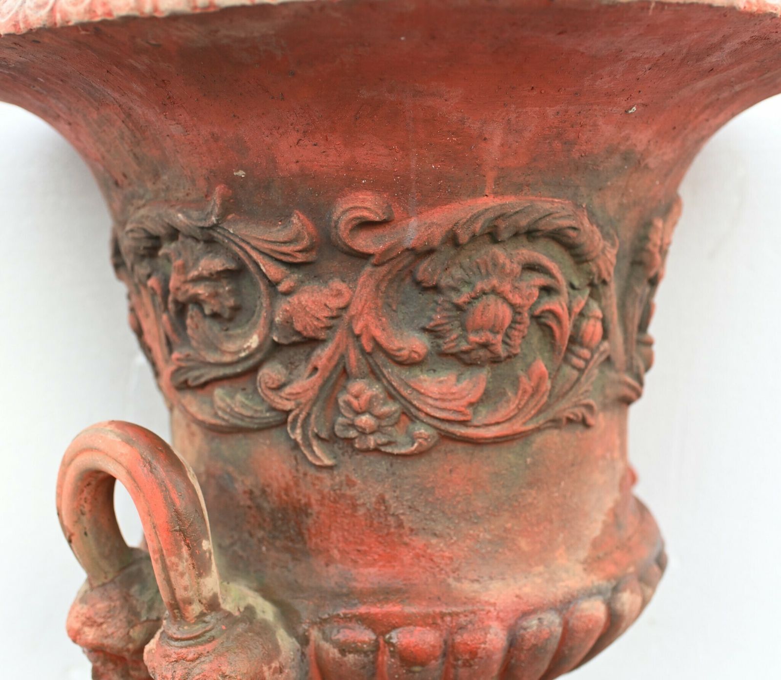 photo furniture Pair Georgian Terracotta Urns   Garden Vase On Pedestal Thomas Hope