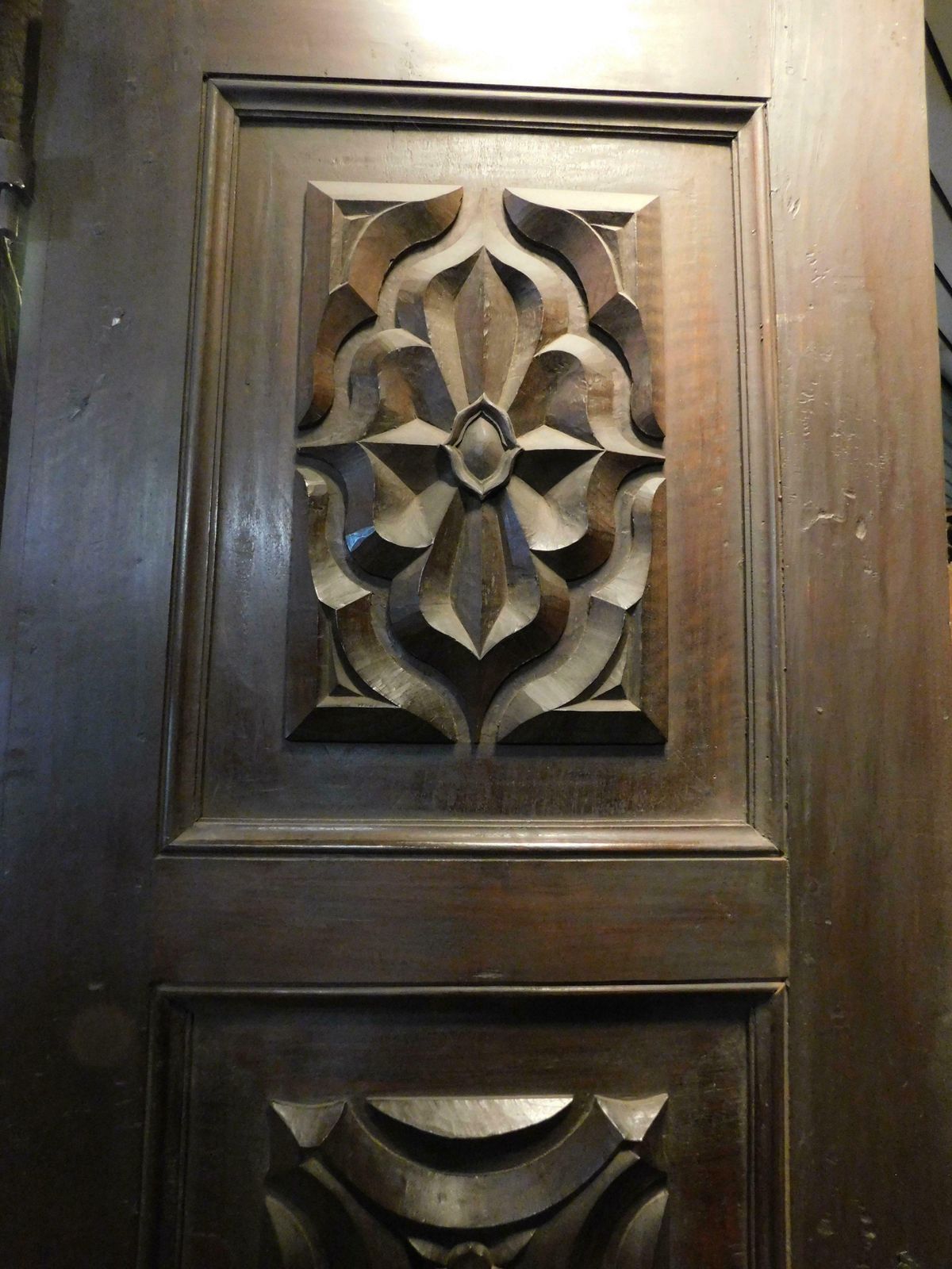 N.4 Atique Walnut Doors, Richly Hand Carved, Italy photo 4792.0
