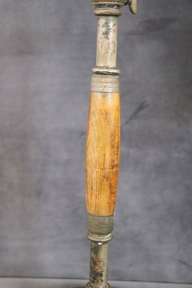 Vintage Brass And Glass Table Lamp, 1930s photo Lighting
