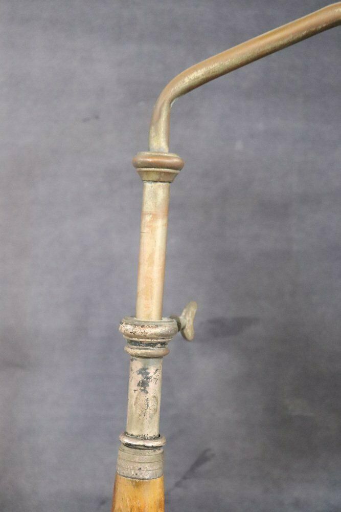 Vintage Brass And Glass Table Lamp, 1930s photo vintage
