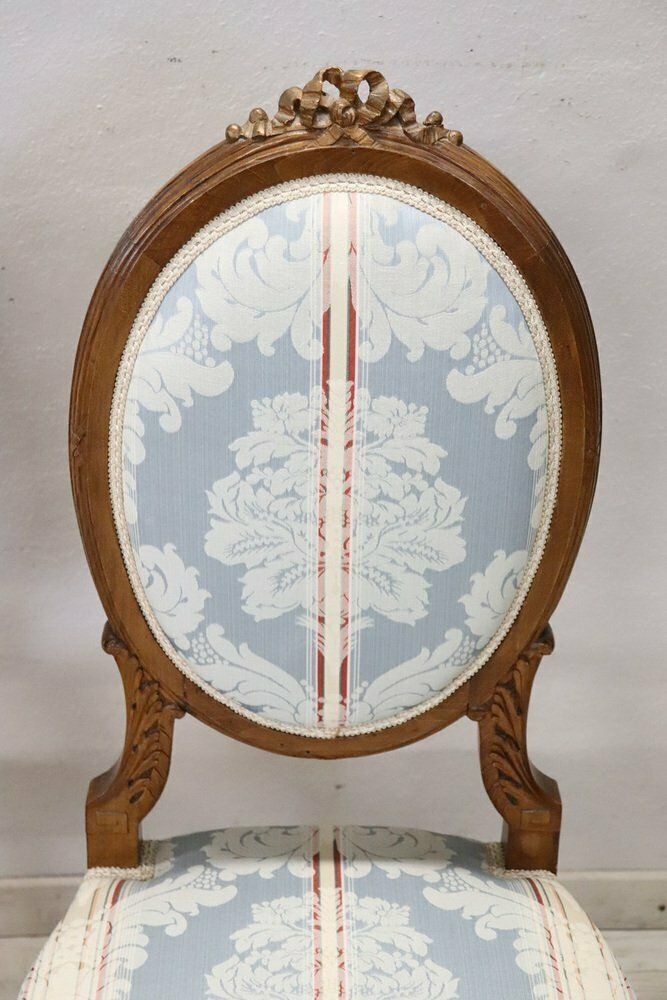 Early 20th Century Carved Beech Wood Chairs, Set Of 2 photo furniture