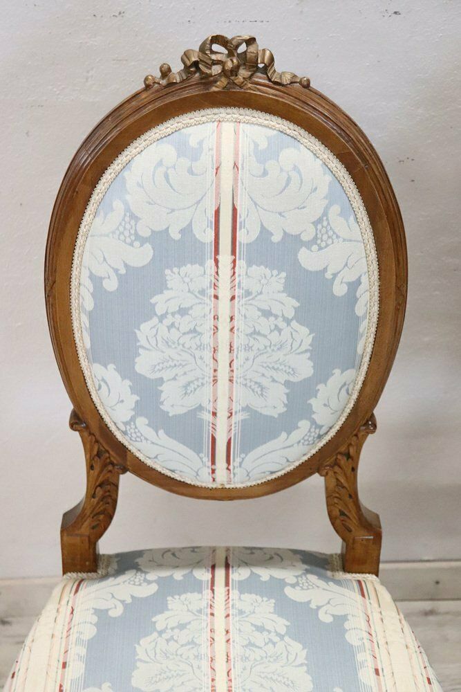 Early 20th Century Carved Beech Wood Chairs, Set Of 2 photo 1099.0