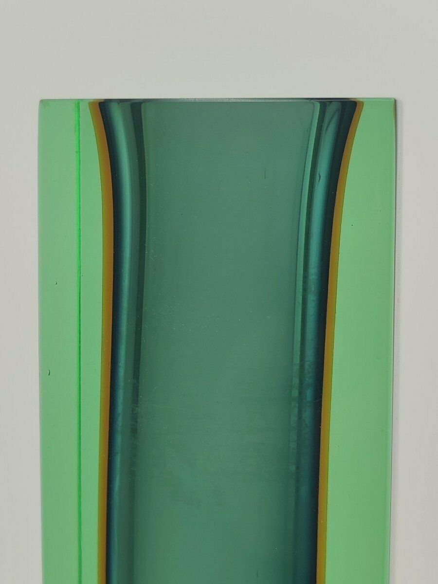 Vase en verre de Murano, années 1930, vintage photo 248.0