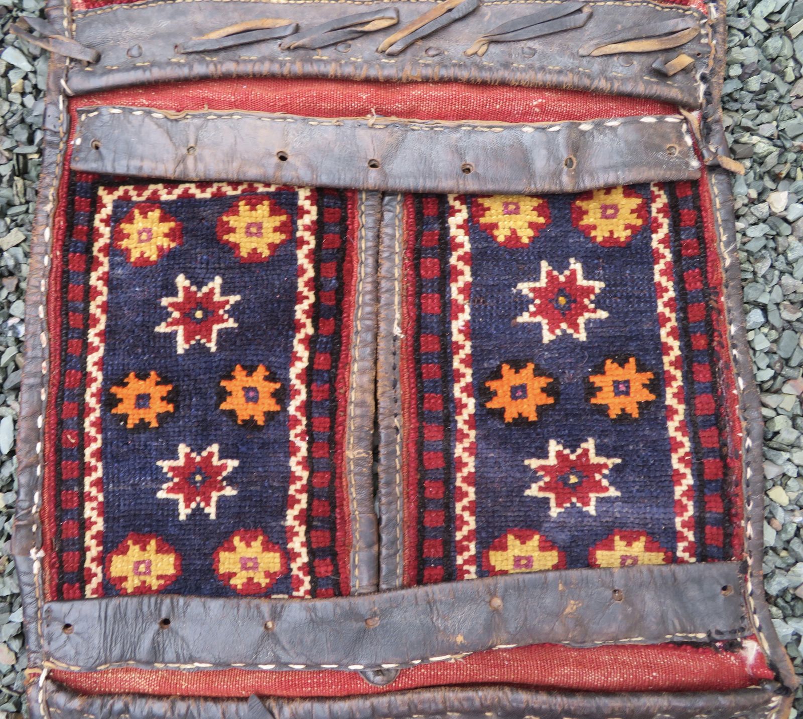 Complete Set Of Superb Antique Yuruk Nomadic Saddlebags (Heybe). Eastern Anatolia,Late 19th Century. photo Textiles