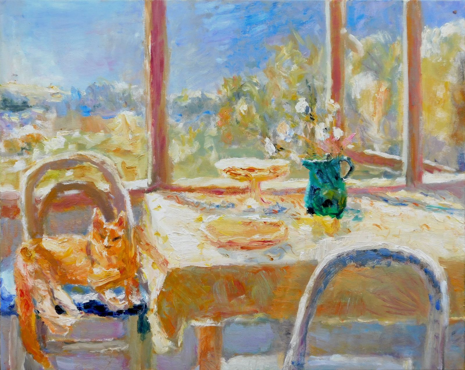 Sleeping In Summer Warmth. Oil Painting By Alice Mumford (English/Columbian)
