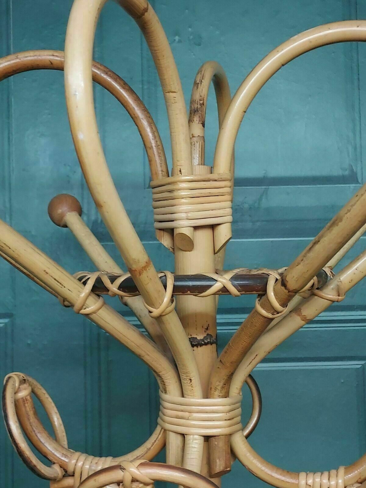 photo buy Vintage  Bamboo Coat Stand 1960's