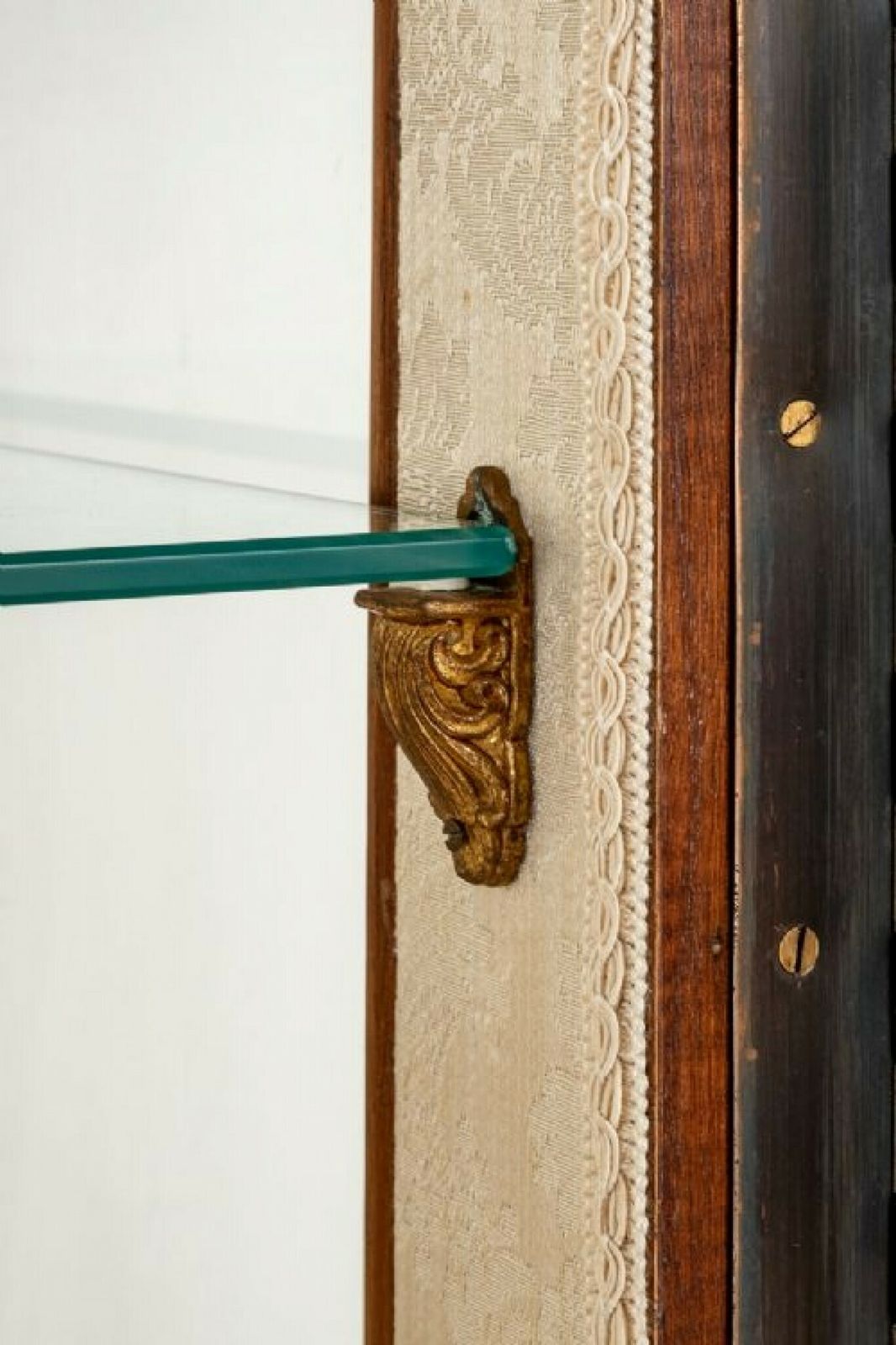 Dutch Marquetry Bookcase Cabinet Bombe Inlay photo vintage