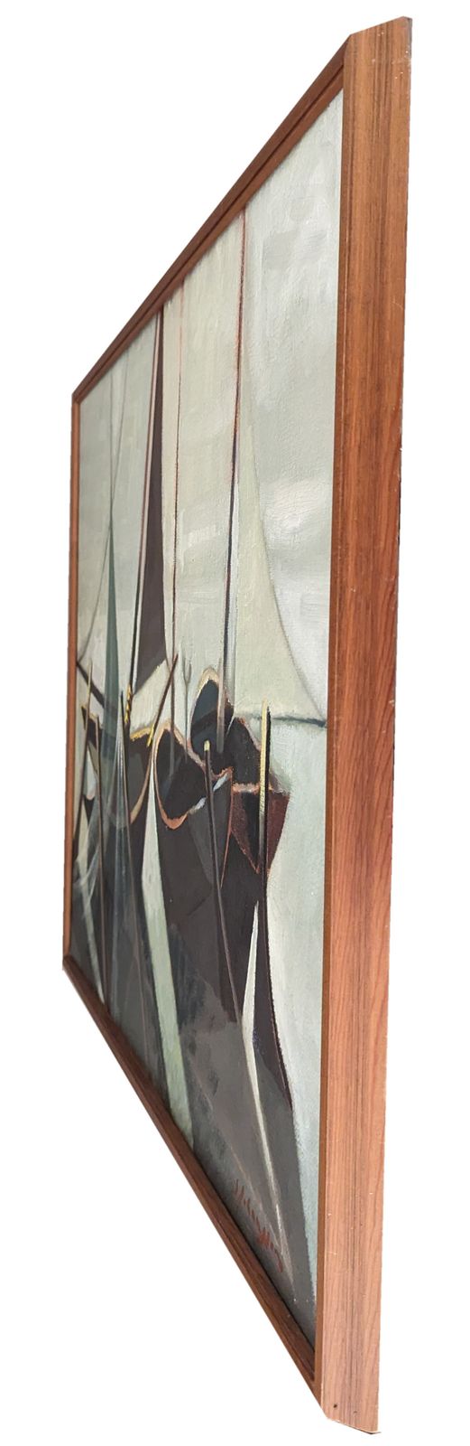 Sven Johansson (1911 1986) 'Modernist Harbour' photo for sale