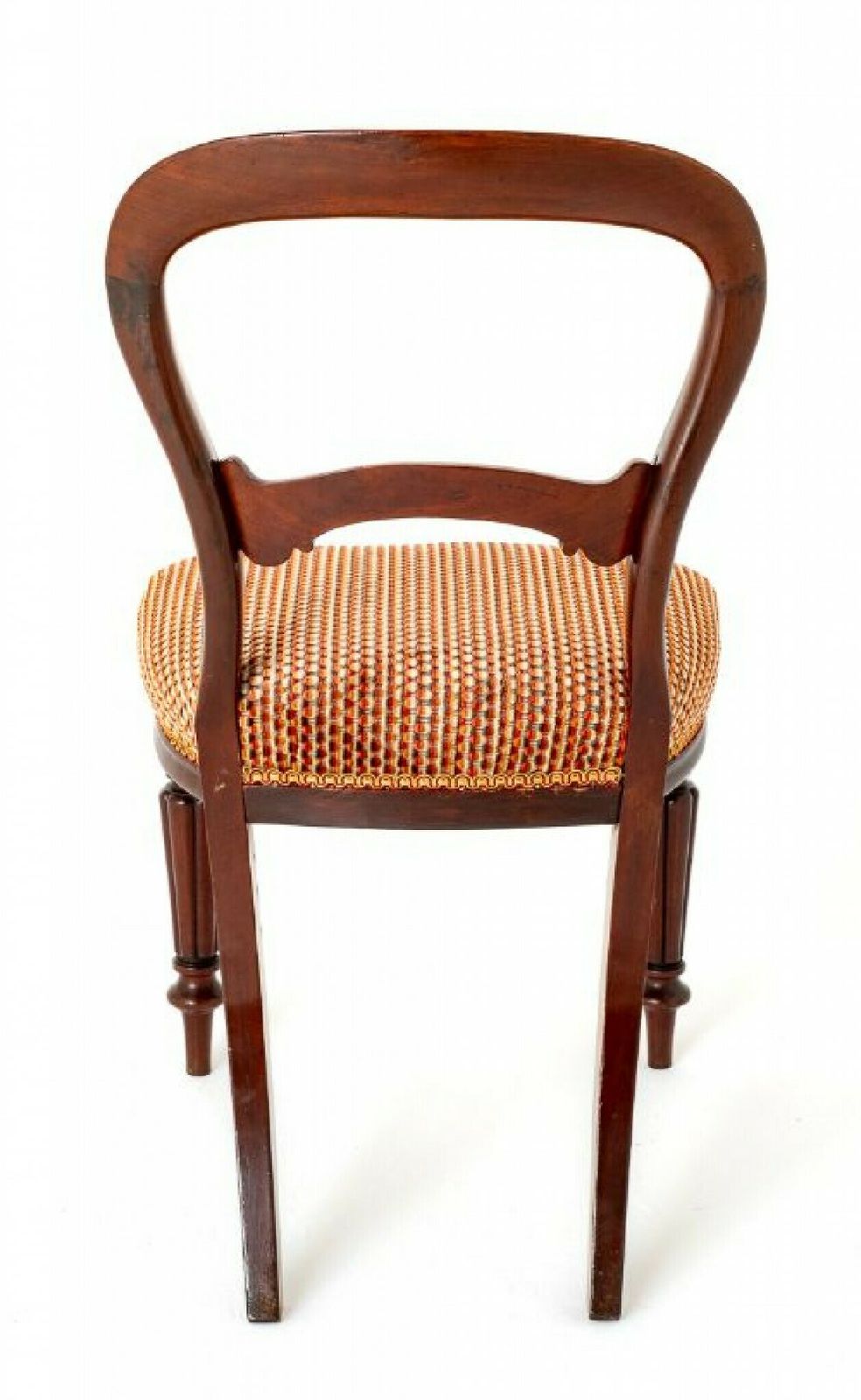 Set Victorian Balloon Back Dining Chairs Mahogany 1850 photo 3250.0