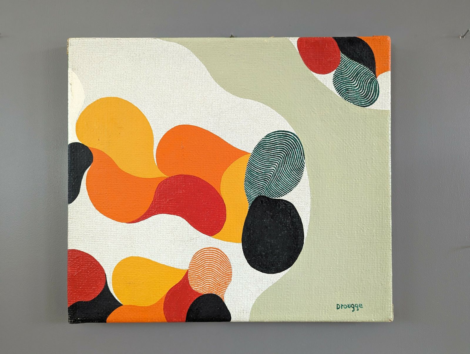 Fleck Oil Painting, Mid 20th Century