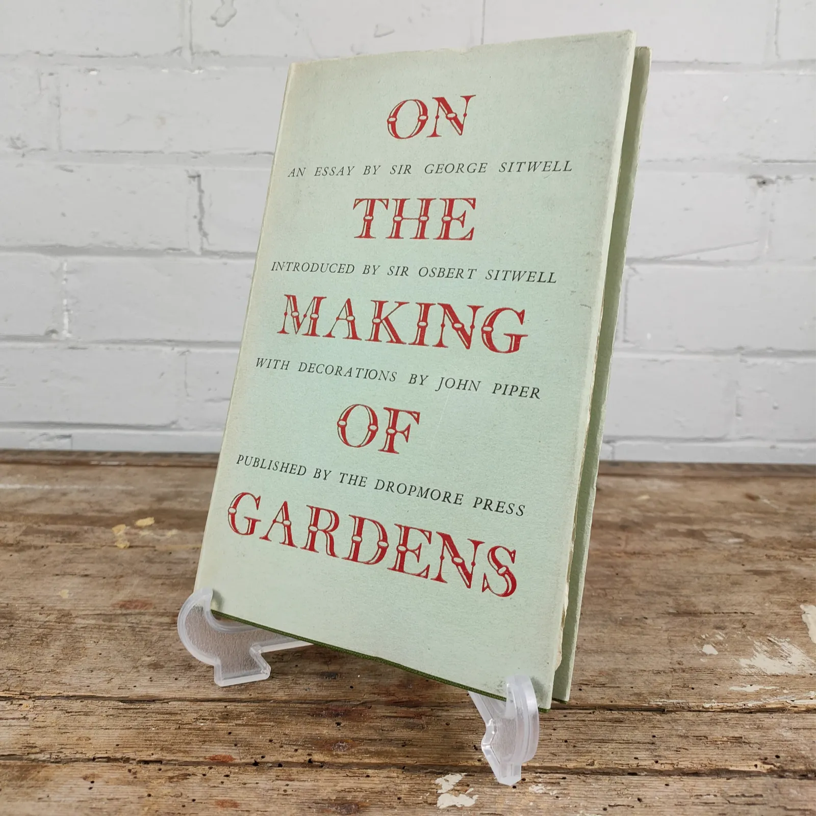 On The Making Of Gardens, 1949 Dropmore Press   Sir George Sitwell