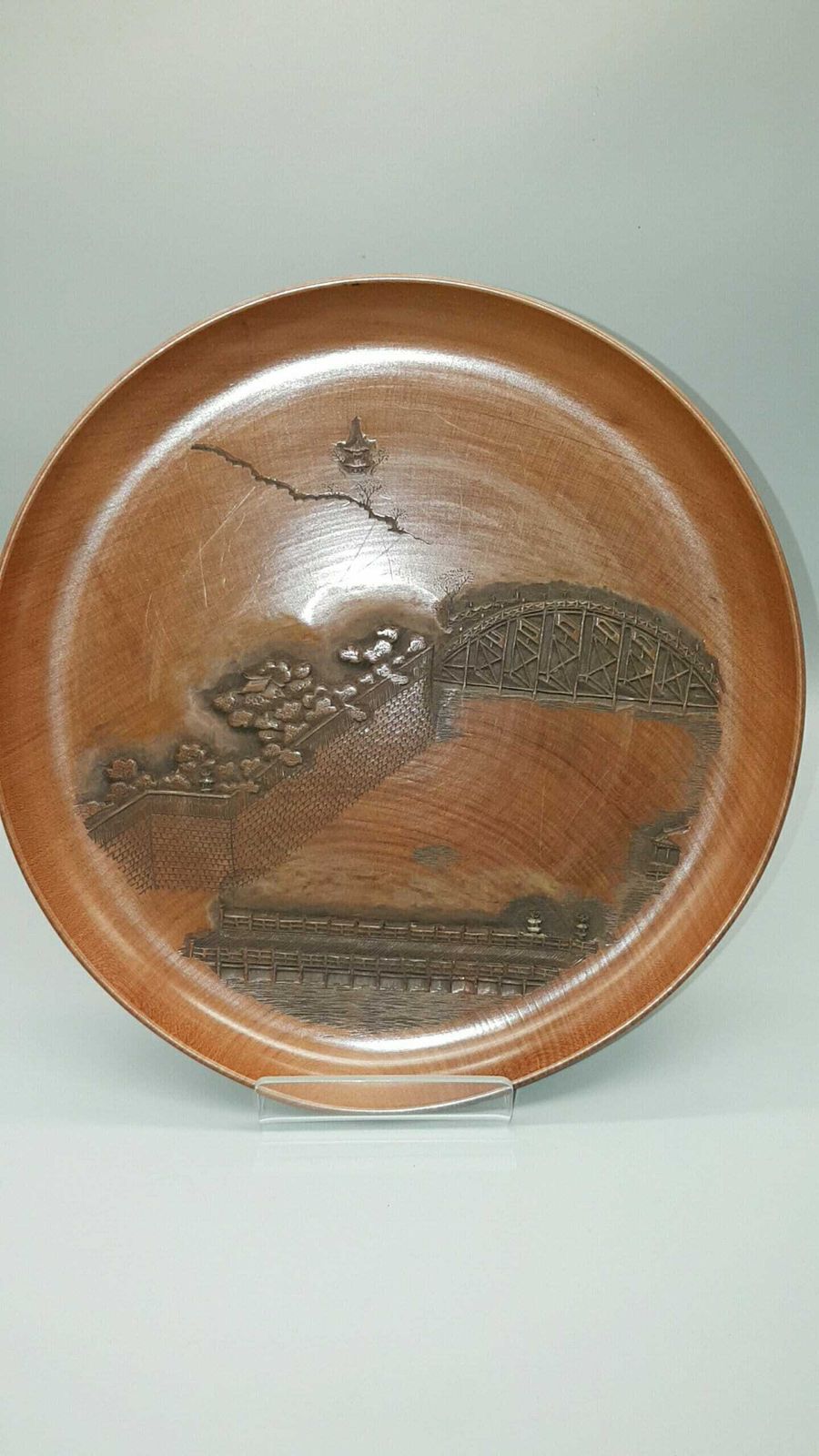 Unique Set Of Five Antique (Meiji) Japanese Sencha (Tea Ceremony) Carved Trays