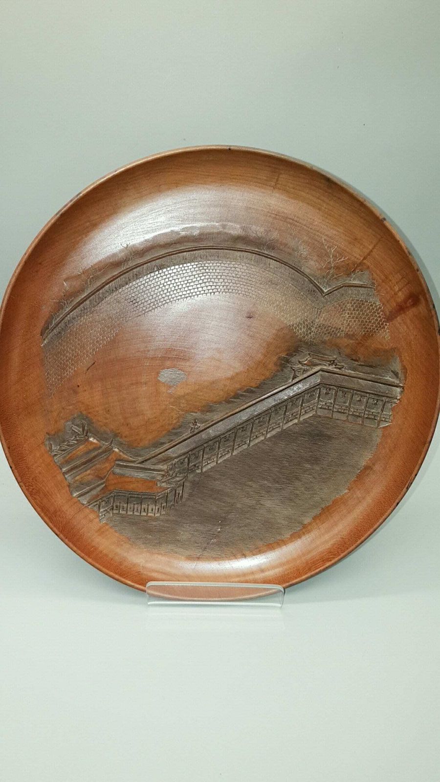 Unique Set Of Five Antique (Meiji) Japanese Sencha (Tea Ceremony) Carved Trays photo for sale