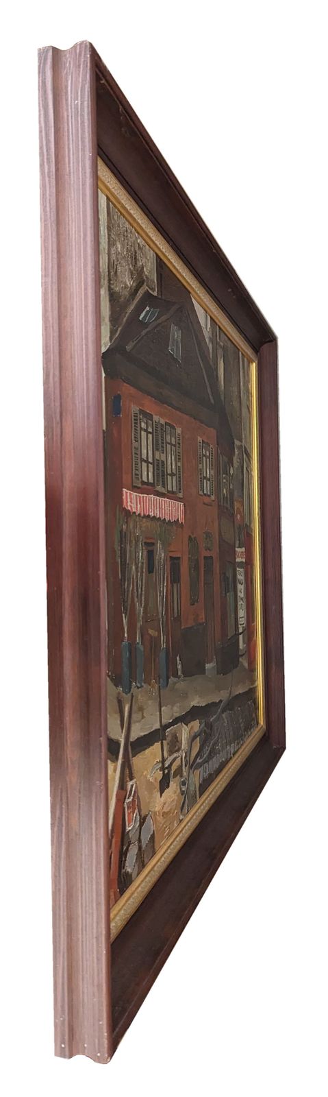 20th Century Swedish School 'Rue De Carmes, Paris, 1935' photo furniture